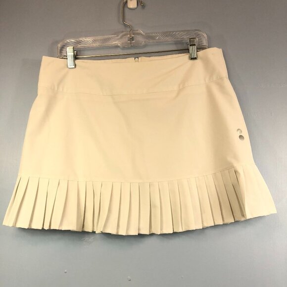 Biyejit Jupes de golf à taille haute pour femmes, jupe décontractée de style A avec short, jupe de tennis athlétique avec poches, tenue pour pickleball, T-Petit